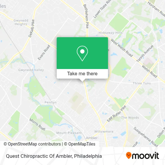 Quest Chiropractic Of Ambler map