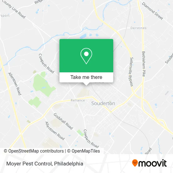 Moyer Pest Control map