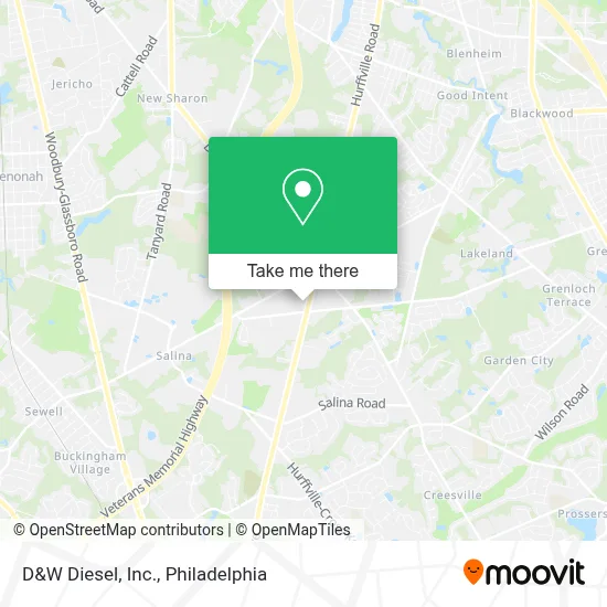 D&W Diesel, Inc. map