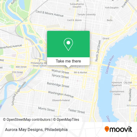Aurora May Designs map