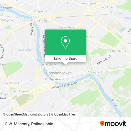 C.W. Masonry map