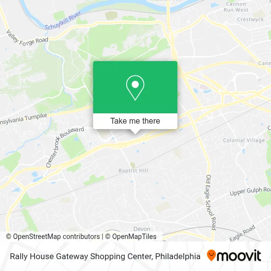 Rally House Gateway Shopping Center map