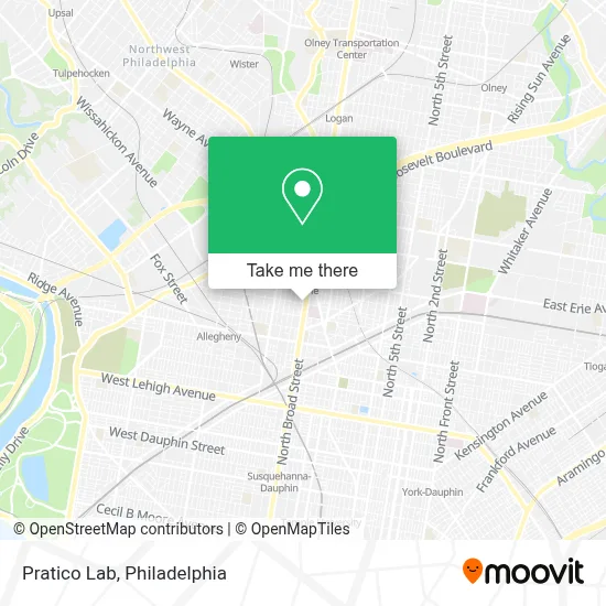 Pratico Lab map