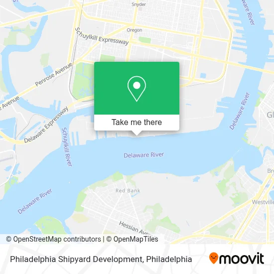 Philadelphia Shipyard Development map