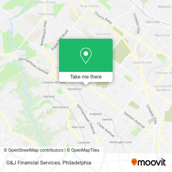 G&J Financial Services map