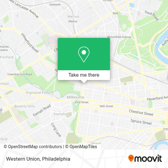 Western Union map