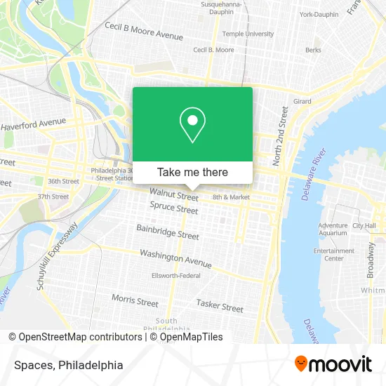 Spaces map