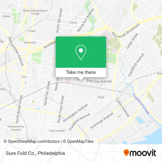 Sure Fold Co. map