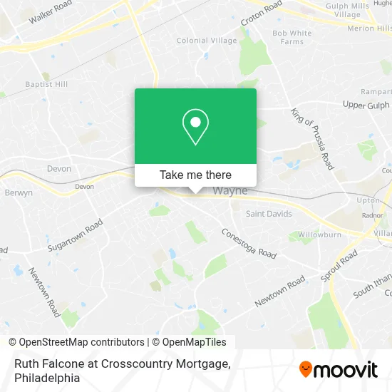 Ruth Falcone at Crosscountry Mortgage map