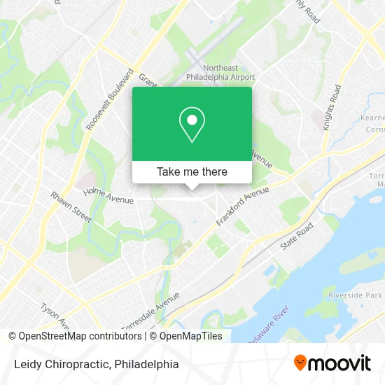 Leidy Chiropractic map