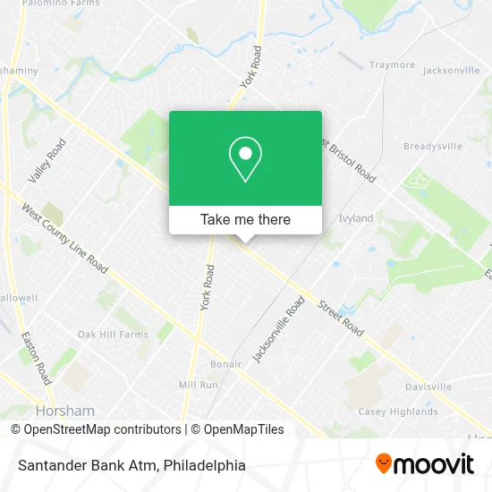 Santander Bank Atm map