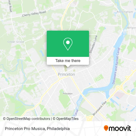 Princeton Pro Musica map
