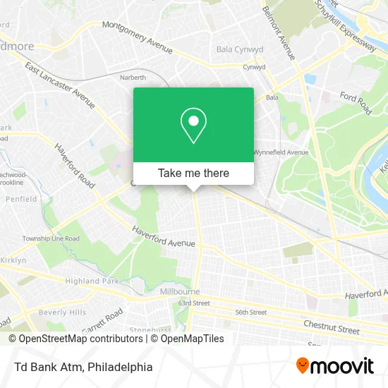 Td Bank Atm map