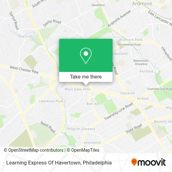 Learning Express Of Havertown map