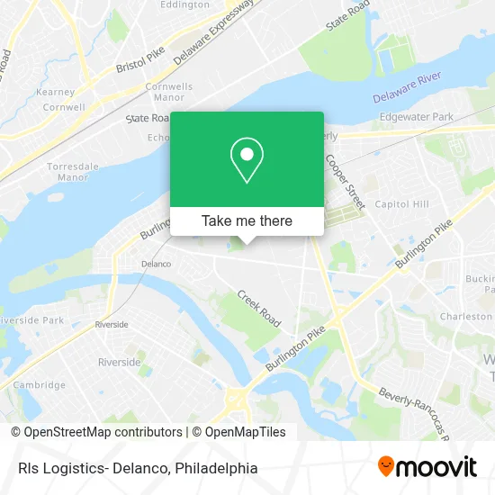 Rls Logistics- Delanco map