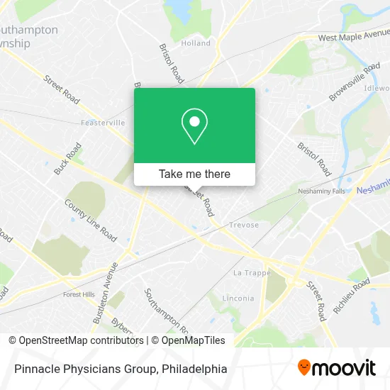 Pinnacle Physicians Group map