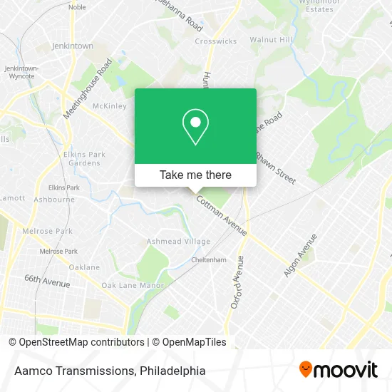 Aamco Transmissions map