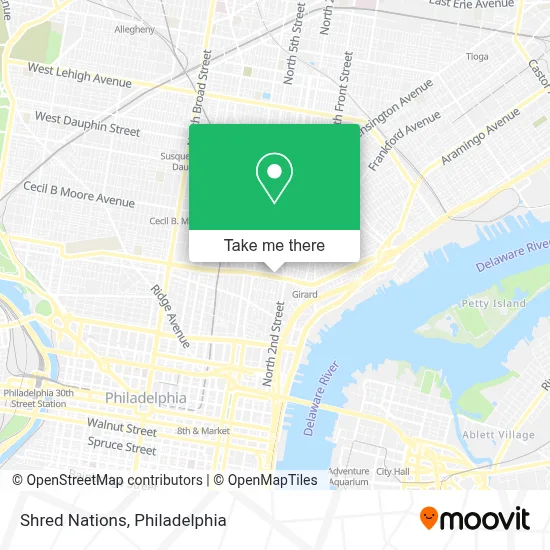 Shred Nations map