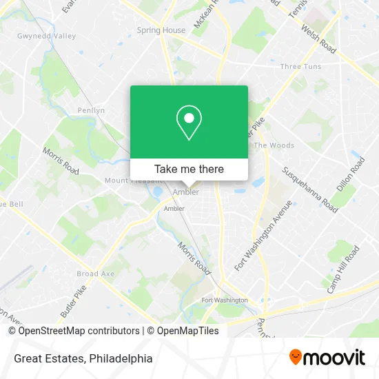 Great Estates map