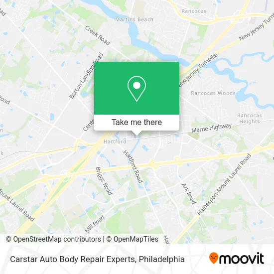 Carstar Auto Body Repair Experts map