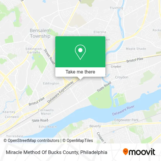 Miracle Method Of Bucks County map