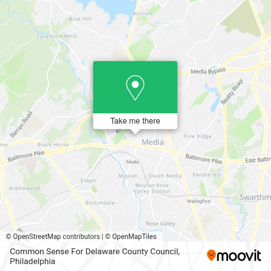 Common Sense For Delaware County Council map
