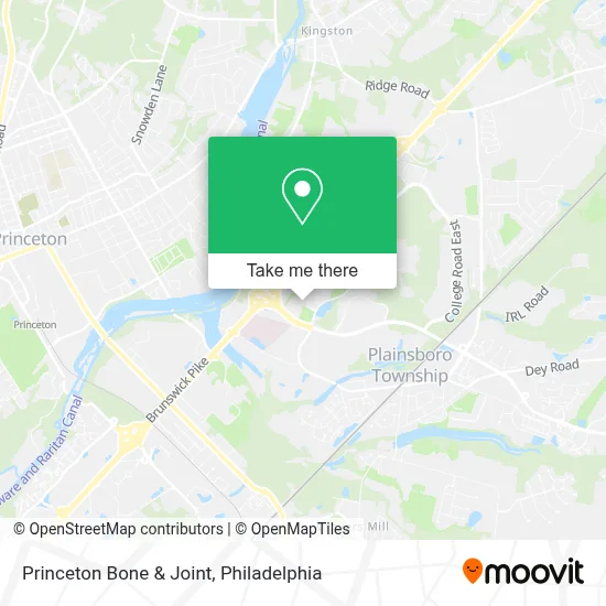 Princeton Bone & Joint map