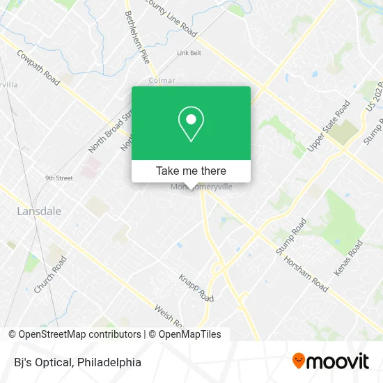 Bj's Optical map