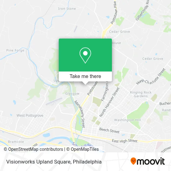 Visionworks Upland Square map