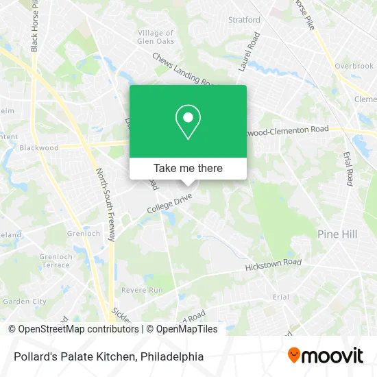 Pollard's Palate Kitchen map