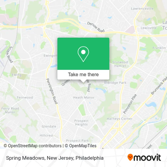 Spring Meadows, New Jersey map