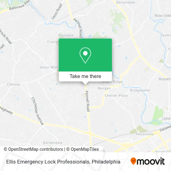 Ellis Emergency Lock Professionals map