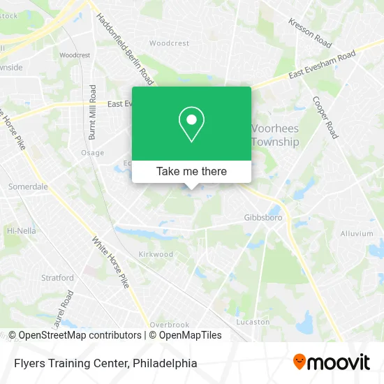 Flyers Training Center map