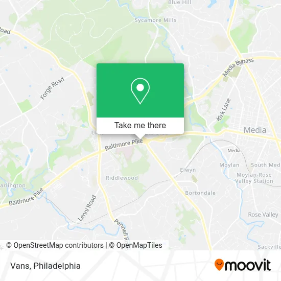 Vans map