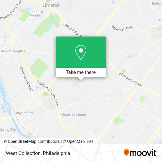 West Collection map