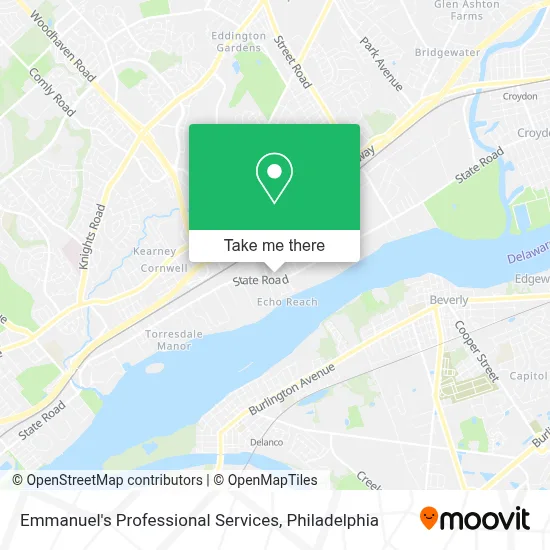 Emmanuel's Professional Services map