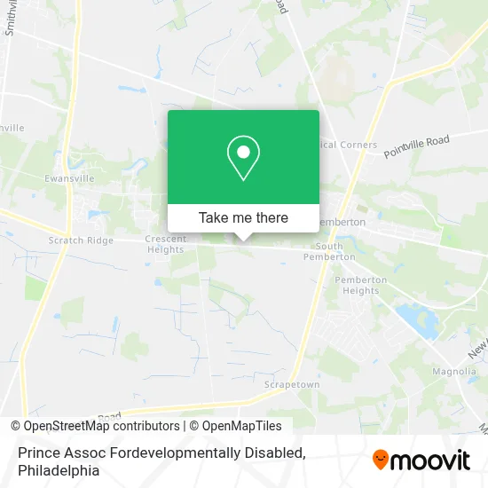 Prince Assoc Fordevelopmentally Disabled map