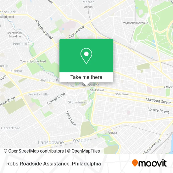 Robs Roadside Assistance map