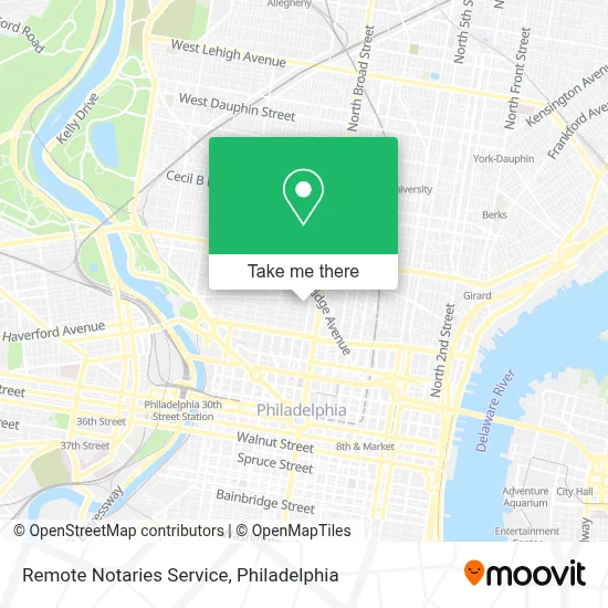 Remote Notaries Service map