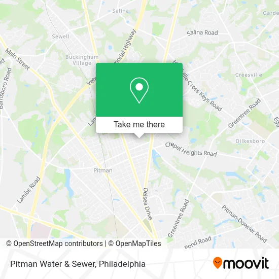 Pitman Water & Sewer map