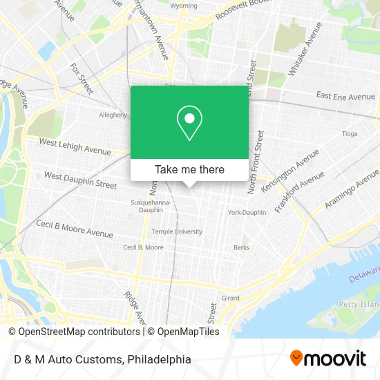 D & M Auto Customs map
