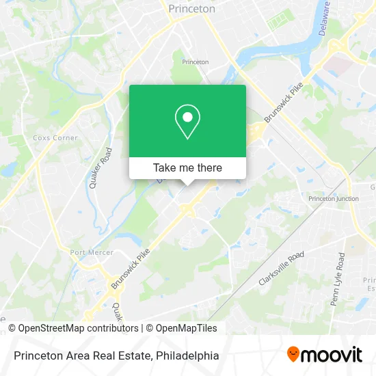 Princeton Area Real Estate map