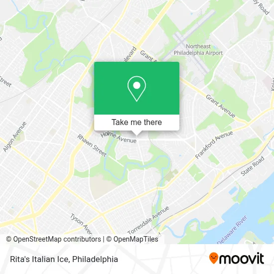 Rita's Italian Ice map