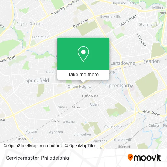 Servicemaster map