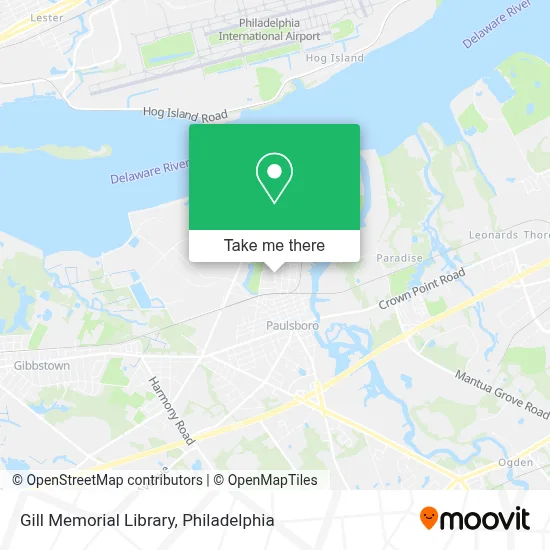 Gill Memorial Library map