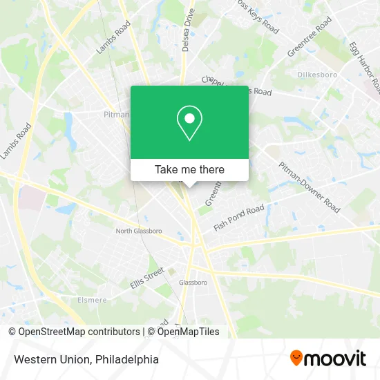 Western Union map