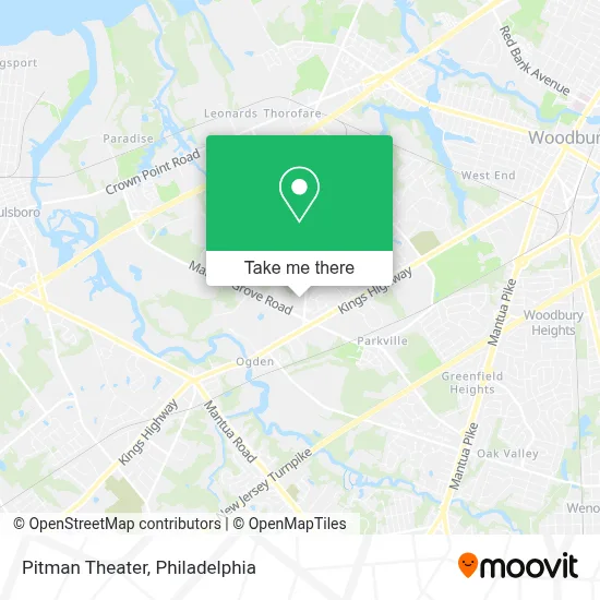 Pitman Theater map