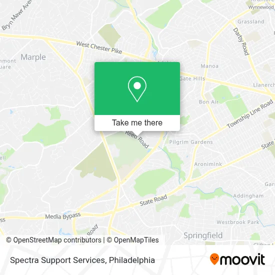 Spectra Support Services map