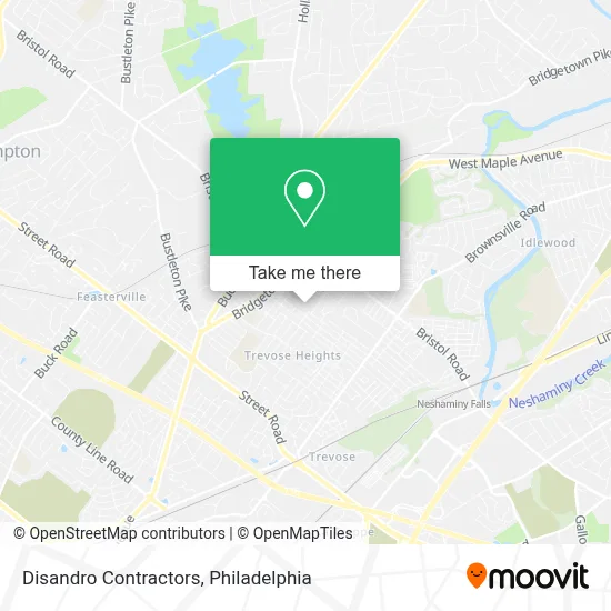 Disandro Contractors map