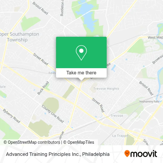 Advanced Training Principles Inc. map